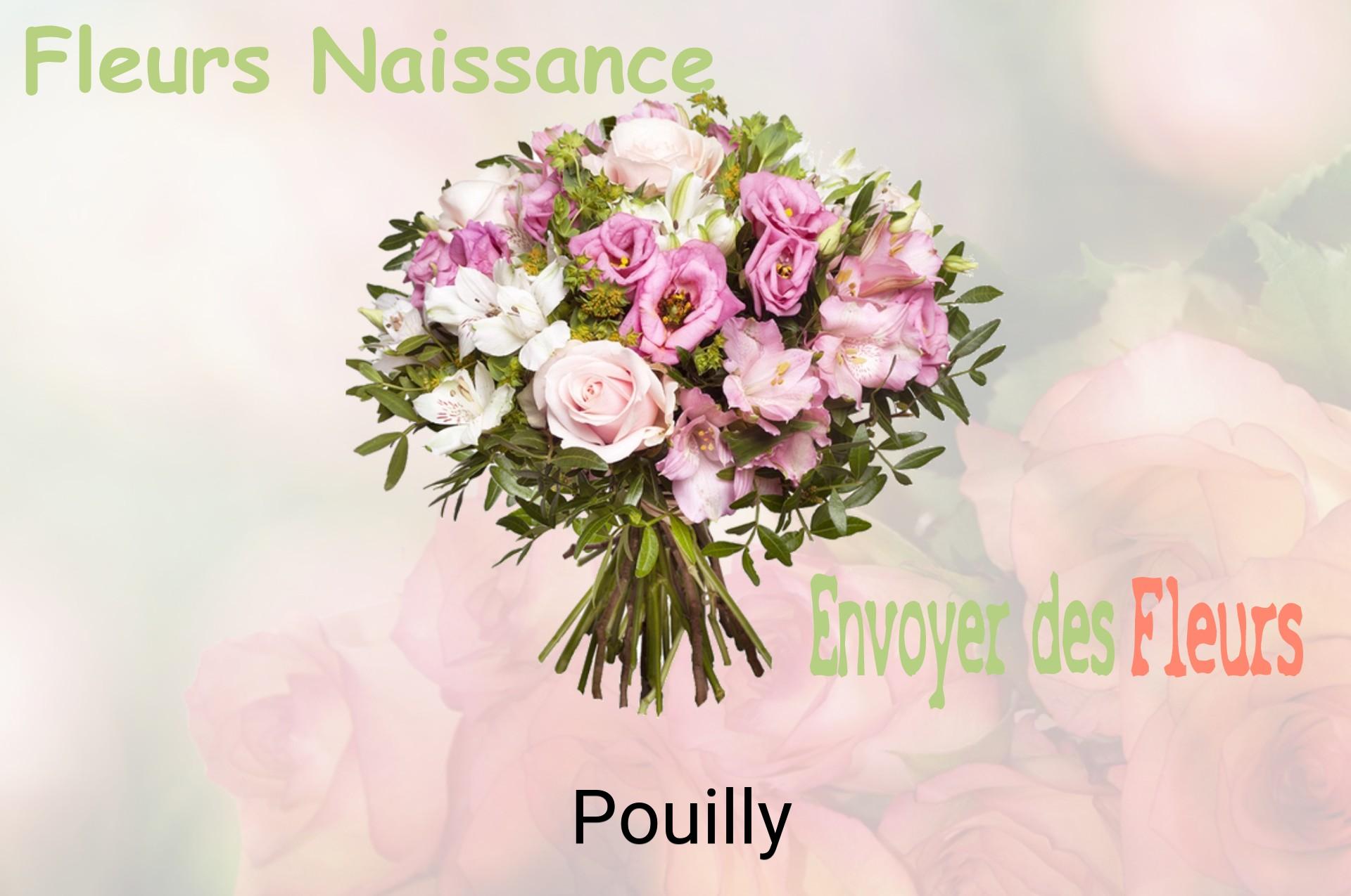 Bouquet de fleurs de naissance livré à Pouilly